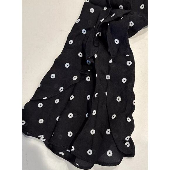 Bardot Women’s Size US 4 XS Polka Dot Ruffle Cut Out Side Top Blouse Romantic - Picture 7 of 10